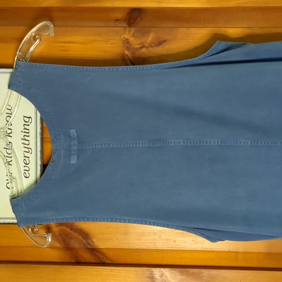 AMY K SU* side button closure tencel double front pocket jumper vintage 90's - Picture 6 of 11